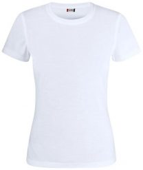 Clique Neon-T Women koszulka damska z poliestru, dopasowany krój. Białe t-shirty damskie CLIQUE, m, bez wzorów, z bawełny, bez kołnierzyka. Za 104.99 zł.