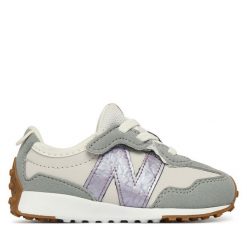 Sneakersy New Balance. Szare trampki i tenisówki chłopięce New Balance, bez wzorów, bez zapięcia. Za 249.99 zł.