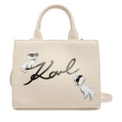 Torebka KARL LAGERFELD. Brązowe torebki do ręki damskie KARL LAGERFELD, bez wzorów, klasyczne, bez dodatków. Za 429.99 zł.