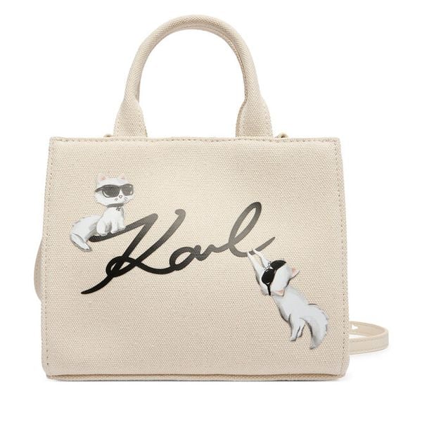 Torebka KARL LAGERFELD. Brązowe torebki do ręki damskie KARL LAGERFELD, bez wzorów, klasyczne, bez dodatków. Za 329.99 zł.