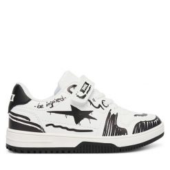 Sneakersy Primigi. Białe trampki i tenisówki chłopięce Primigi, bez wzorów, bez zapięcia. Za 189.99 zł.