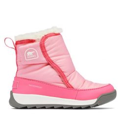 Śniegowce Sorel. Czerwone śniegowce dziewczęce Sorel, bez zapięcia. Za 249.99 zł.