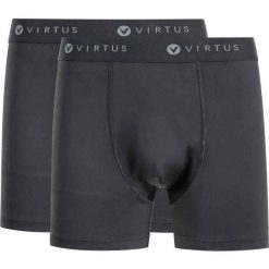 Bokserki Virtus Ontel (x2). Czarne bokserki męskie VIRTUS, m, bez wzorów, z materiału. Za 181.00 zł.