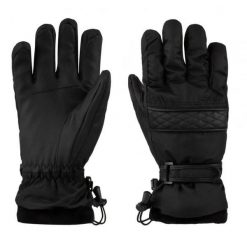 Rękawiczki narciarskie Loap Rozarka Czarne. Czarne rękawiczki damskie ZSPORT, na zimę, bez wzorów, z włókna, sportowe. Za 170.99 zł.