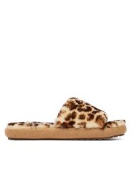 EMU Australia Kapcie Mckay Leopard W13203 Brązowy. Brązowe kapcie damskie Emu Australia, bez wzorów, z wełny. Za 299.99 zł.