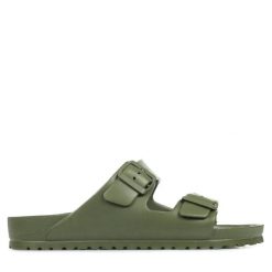 Klapki męskie Birkenstock Arizona Eva. Zielone klapki męskie Birkenstock, z materiału. Za 323.00 zł.