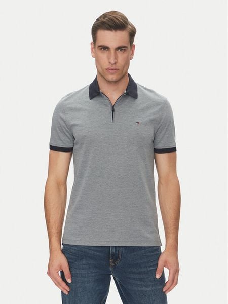 Tommy Hilfiger Polo MW0MW38492 Niebieski Regular Fit. Niebieskie koszulki polo męskie Tommy Hilfiger, m, bez wzorów, z syntetyku, bez ramiączek. Za 349.99 zł.