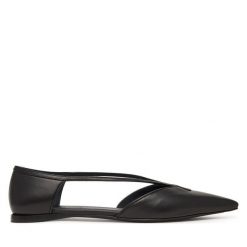 Baleriny Max Mara. Czarne baleriny damskie Max Mara, bez wzorów, bez obcasa. Za 2,479.00 zł.