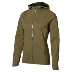 Damska wodoodporna kurtka z kapturem Mizuno 20K. Szare kurtki damskie Mizuno, s, bez wzorów, z nylonu, z kapturem. Za 601.50 zł.
