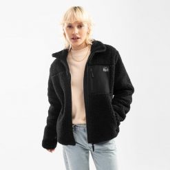 Kurtka polarowa damska Sherpa Blackcomb-W. Czarne kurtki damskie SIROKO, l, bez wzorów, z polaru, bez kaptura. Za 381.00 zł.
