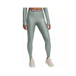 Legginsy damskie Under Armour HeatGear Rib. Zielone legginsy damskie Under Armour, xs, bez wzorów, z elastanu. Za 258.85 zł.