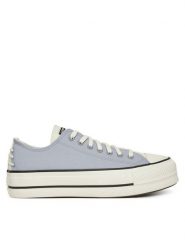 Converse Trampki Chuck Taylor All Star Lift Platform Crafted Laces A12553C Fioletowy. Fioletowe trampki i tenisówki damskie Converse, bez wzorów, z materiału, retro, bez zapięcia. Za 269.99 zł.