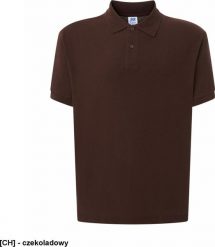 JHK PORA 210 - męskie polo z krótkim rękawem 100% stabilizowana bawełna, 200- 210g - czekoladowy XS. Brązowe koszulki polo męskie JHK, m, bez wzorów, z bawełny, bez ramiączek. Za 30.78 zł.