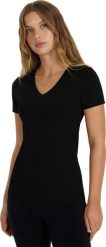 Koszulka damska 4F F2969 czarna 4FWAW25TTSHF2969 20S XL. Czarne t-shirty damskie 4f, s, bez wzorów, bez kołnierzyka. Za 90.75 zł.
