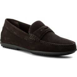 Mokasyny BOSS - Flairone 50374147 10201390 01 Dark Brown. Brązowe mokasyny męskie Boss, z materiału. W wyprzedaży za 659.00 zł.