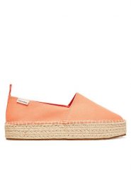 Calvin Klein Jeans Espadryle Platform Espadrille Ml Cs YW0YW01871 Pomarańczowy. Brązowe espadryle damskie Calvin Klein Jeans, bez wzorów, z jeansu, bez obcasa, bez zapięcia. Za 219.99 zł.