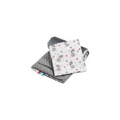 BOCIOLAND 75x100 Szary kocyk + poduszka zestawy minky Teddy. Szare kocyki dla dzieci Bocioland, z bawełny. W wyprzedaży za 43.99 zł.
