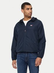 Tommy Jeans Wiatrówka Chicago DM0DM20204 Granatowy Regular Fit. Niebieskie kurtki męskie Tommy Jeans, m, bez wzorów, z jeansu, bez kaptura. Za 269.99 zł.