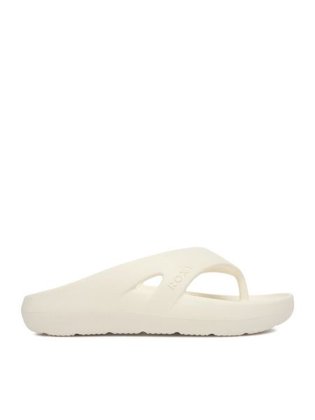 Roxy Japonki CEOWB-835381 Biały. Białe klapki damskie Roxy, bez wzorów, z syntetyku, bez obcasa. Za 99.99 zł.