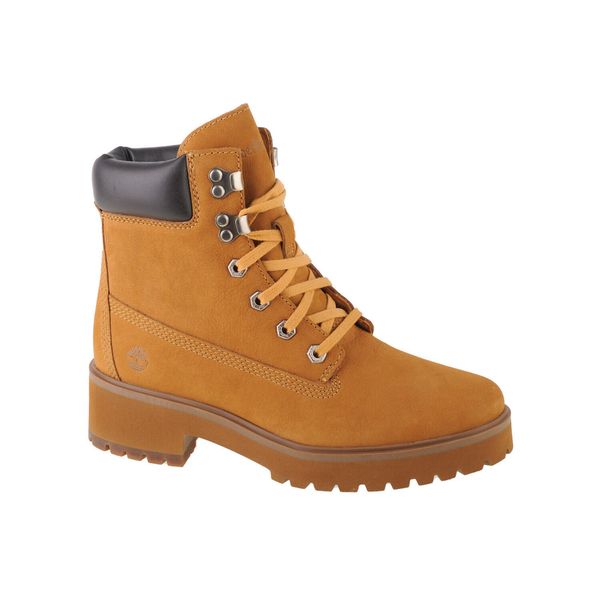 Trapery damskie, Timberland Carnaby Cool 6 In Boot. Brązowe śniegowce i trapery damskie Timberland, z gumy. Za 679.99 zł.