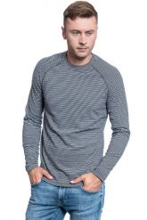 MĘSKI LONGSLEVE MUSTANG Adrian C Stripe 1008953 11543. T-shirty męskie Mustang, m, bez wzorów, bez kołnierzyka. Za 109.99 zł.