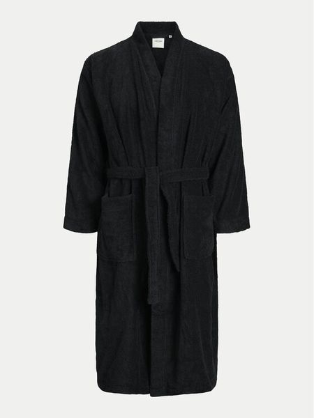 Jack & Jones Szlafrok 12243624 Czarny. Czarne szlafroki męskie Jack & Jones, m, bez wzorów, z bawełny, bez ramiączek, bez kaptura. Za 155.99 zł.