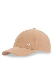 Calvin Klein Czapka z daszkiem Corduroy Cotton Cap K60K612894 Brązowy. Brązowe rękawiczki damskie Calvin Klein, bez wzorów, z materiału. Za 99.99 zł.