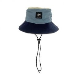 Wodoodorny kapelusz trekkingowy – składany (Granatowy/Beżowy). Czerwone czapki i kapelusze damskie SURF MONKEY, bez wzorów. Za 139.95 zł.