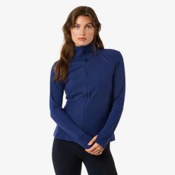 Kurtka treningowa trening damska Swedemount Move Full Zip Jacket szybkoschnąca. Niebieskie kurtki damskie SWEDEMOUNT, bez wzorów, bez kaptura. Za 147.00 zł.