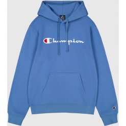 Bluza męska Champion Hooded. Niebieskie bluzy męskie Champion, m, bez wzorów, bez kaptura. Za 313.14 zł.