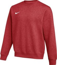 Bluza męska Nike Park 26 Fleece Crew czerwona IB1190 657 XS. Czerwone bluzy męskie Nike, m, bez wzorów, bez kaptura. Za 226.79 zł.