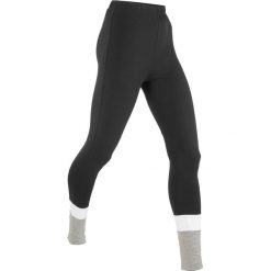Legginsy sportowe, długie LEVEL1 bonprix czarno-jasnoszary melanż. Legginsy damskie marki DOMYOS. Za 54.99 zł.