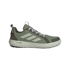 Buty trekkingowe adidas Terrex Boat. Zielone trekkingi męskie Adidas, na lato, trekkingowe. Za 311.00 zł.