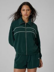 4F Bluza dresowa loose bez kaptura damska - zielona M. Zielone kardigany damskie 4f, m, bez wzorów, z dresówki, klasyczne. Za 199.99 zł.