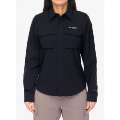 Koszula trekkingowa damska Columbia Silver Ridge Elite Long Sleeve Woven. Czarne koszule damskie Columbia, bez wzorów, sportowe, bez kołnierzyka, bez ramiączek. Za 435.69 zł.