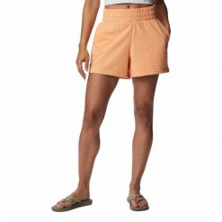 Krótkie Spodenki Turystyczne Damskie Columbia Logo III French Terry Short. Brązowe szorty sportowe damskie Columbia, l, bez wzorów, sportowe, trekkingowe. Za 119.99 zł.