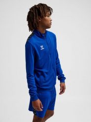 Bluza dresowa zapinana na zamek błyskawiczny Hummel Authentic. Niebieskie bluzy męskie Hummel, xl, bez wzorów, z dresówki, bez kaptura, na fitness i siłownię. Za 212.45 zł.