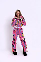 Kombinezon narciarski damski Trippy Hippy. Czerwone spodnie snowboardowe damskie OOSC, na zimę, s, z aplikacjami, z polaru, narciarskie. Za 1,710.99 zł.