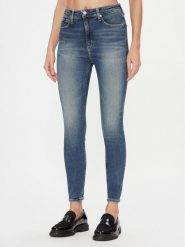 Calvin Klein Jeans Jeansy High Rise Super Skinny Ankle J20J222146 Niebieski Skinny Fit. Niebieskie jeansy damskie Calvin Klein Jeans. Za 309.99 zł.