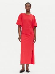 Bruuns Bazaar Sukienka codzienna Nathala BBW4560 Czerwony Regular Fit. Czerwone sukienki damskie Bruuns Bazaar, na co dzień, m, bez wzorów, z bawełny, bez kołnierzyka, bez ramiączek, proste. Za 369.99 zł.