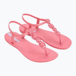 Sandały damskie Ipanema Class Conecta. Czerwone klapki damskie Ipanema, bez wzorów, bez obcasa. Za 59.99 zł.