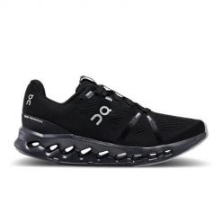 Buty do biegania damskie On Cloudsurfer 7. Czarne obuwie sportowe damskie On, bez wzorów, z materiału, do biegania. Za 902.00 zł.
