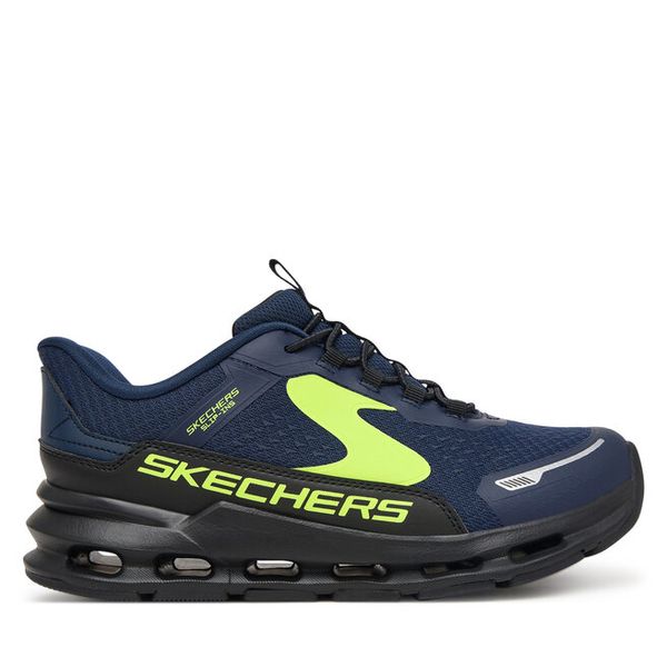 Sneakersy Skechers. Niebieskie trampki i tenisówki chłopięce Skechers, bez wzorów, bez zapięcia. Za 242.99 zł.