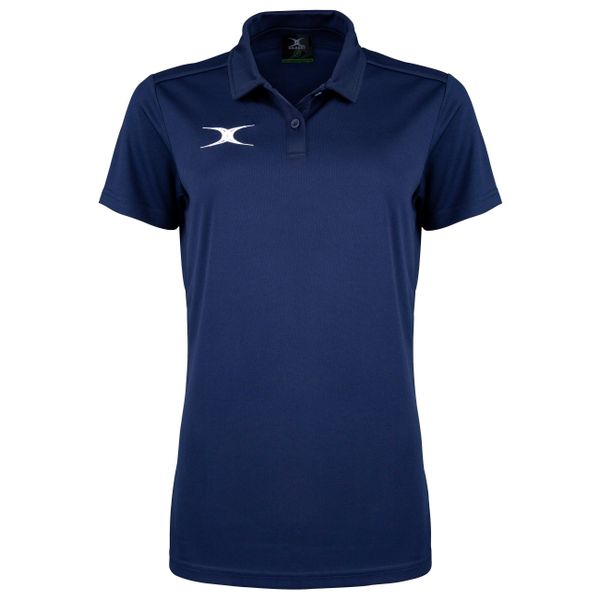 Damska koszulka polo Gilbert Photon II. Niebieskie koszulki sportowe damskie gilbert, xl, bez wzorów, z poliesteru, bez kołnierzyka, bez ramiączek. Za 241.50 zł.
