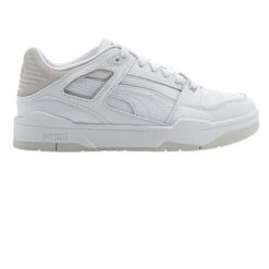 Buty do chodzenia damskie Puma Slipstream. Białe obuwie sportowe damskie Puma, bez wzorów, z materiału, trekkingowe. Za 418.00 zł.