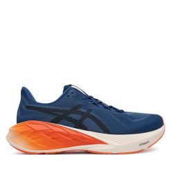 Buty do biegania Asics. Niebieskie buty sportowe męskie Asics, bez zapięcia, do biegania. Za 569.99 zł.