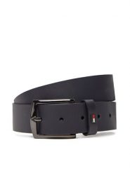 Tommy Hilfiger Pasek Męski Denton 3.5 Ext AM0AM13536 Granatowy. Niebieskie paski damskie Tommy Hilfiger, bez wzorów, ze skóry. Za 149.99 zł.