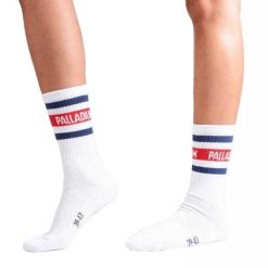 Skarpety Unisex Dla Dorosłych O Średnim Kroju. Białe skarpety męskie Palladium, bez wzorów. Za 69.99 zł.