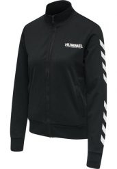 Damska bluza dresowa zapinana na zamek Hummel Legacy. Czarne bluzy sportowe damskie Hummel, xs, bez wzorów, z dresówki, bez kaptura. Za 222.85 zł.