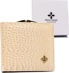 Milano Design Elegancki, mały portfel damski na bigiel i zatrzask - NoSize. Portfele damskie MILANO DESIGN, bez wzorów. Za 76.54 zł.